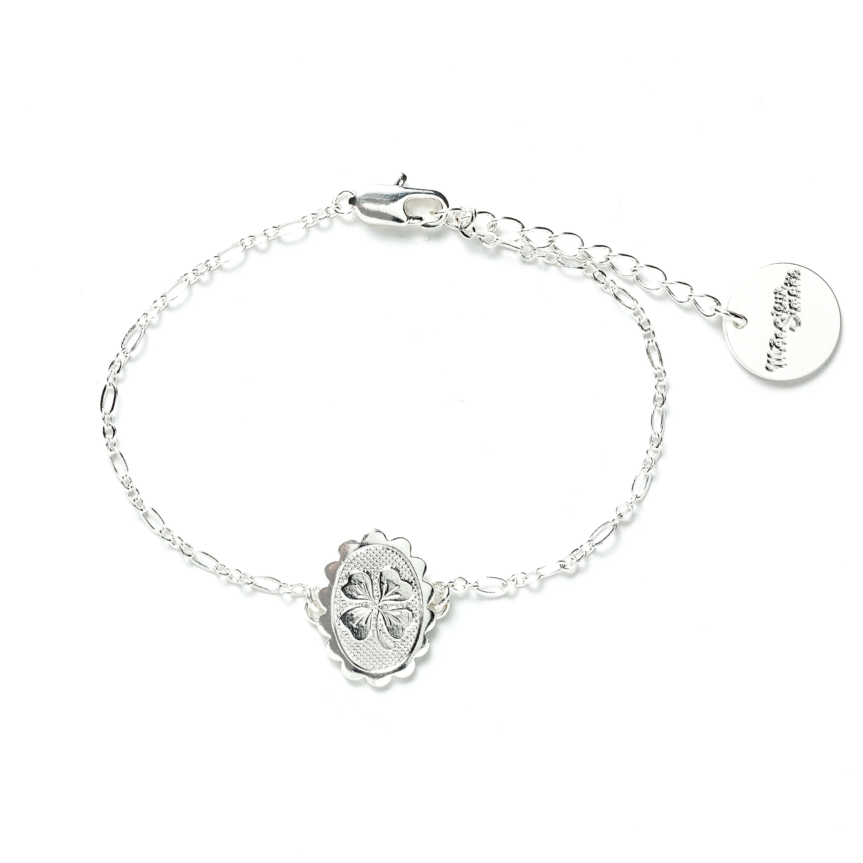 THÉMIS - Bracelet trèfle plaqué argent | Argent