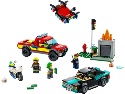 LEGO Brandweer & Politie achtervolging (60319)