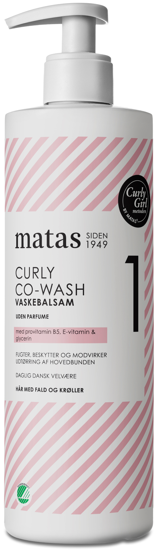 Matas Striber Curly Co-Wash Vaskebalsam Uden Parfume 500 ml