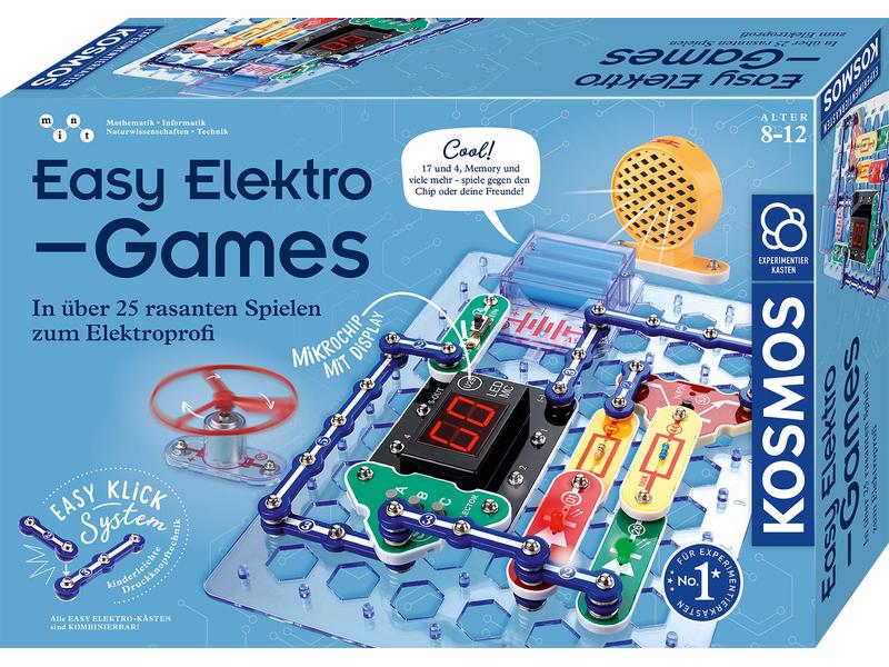 Kosmos Experimentierkasten Easy Elektro – Games In über 25 rasanten Spielen zum Elektroprofi