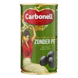 Carbonell Zwarte olijven zonder pit