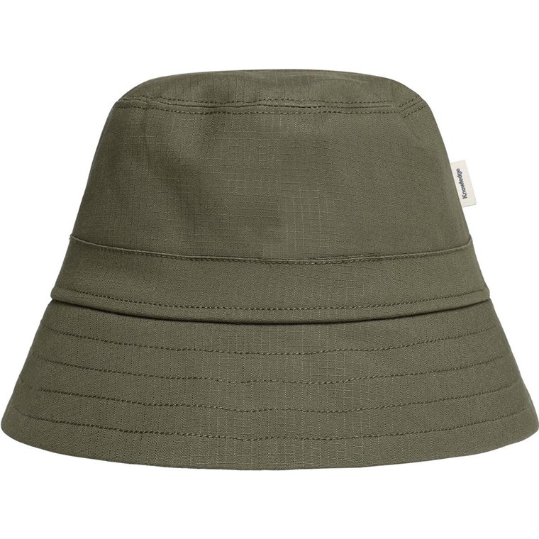 KnowledgeCotton Apparel Ribstop Bucket Hat Burned Olive