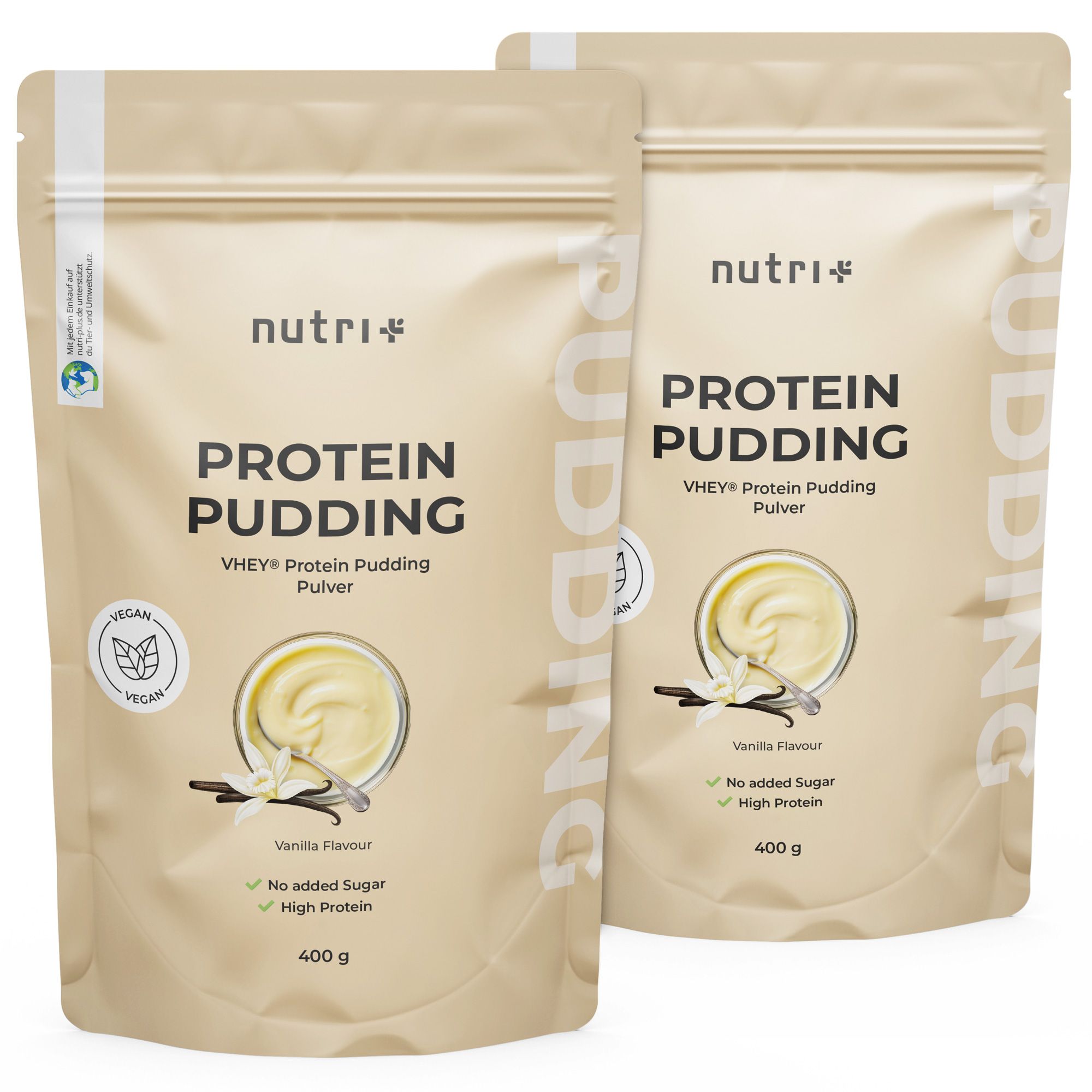 nutri+ Protein Pudding Pulver Vegan - 800g