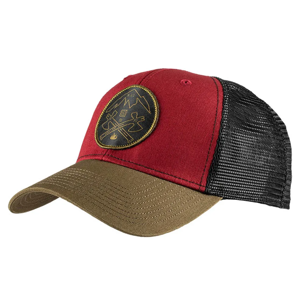 5.11 Tactical -  5.11 Cap Crossed Axe Mtn Truckerrot grün
