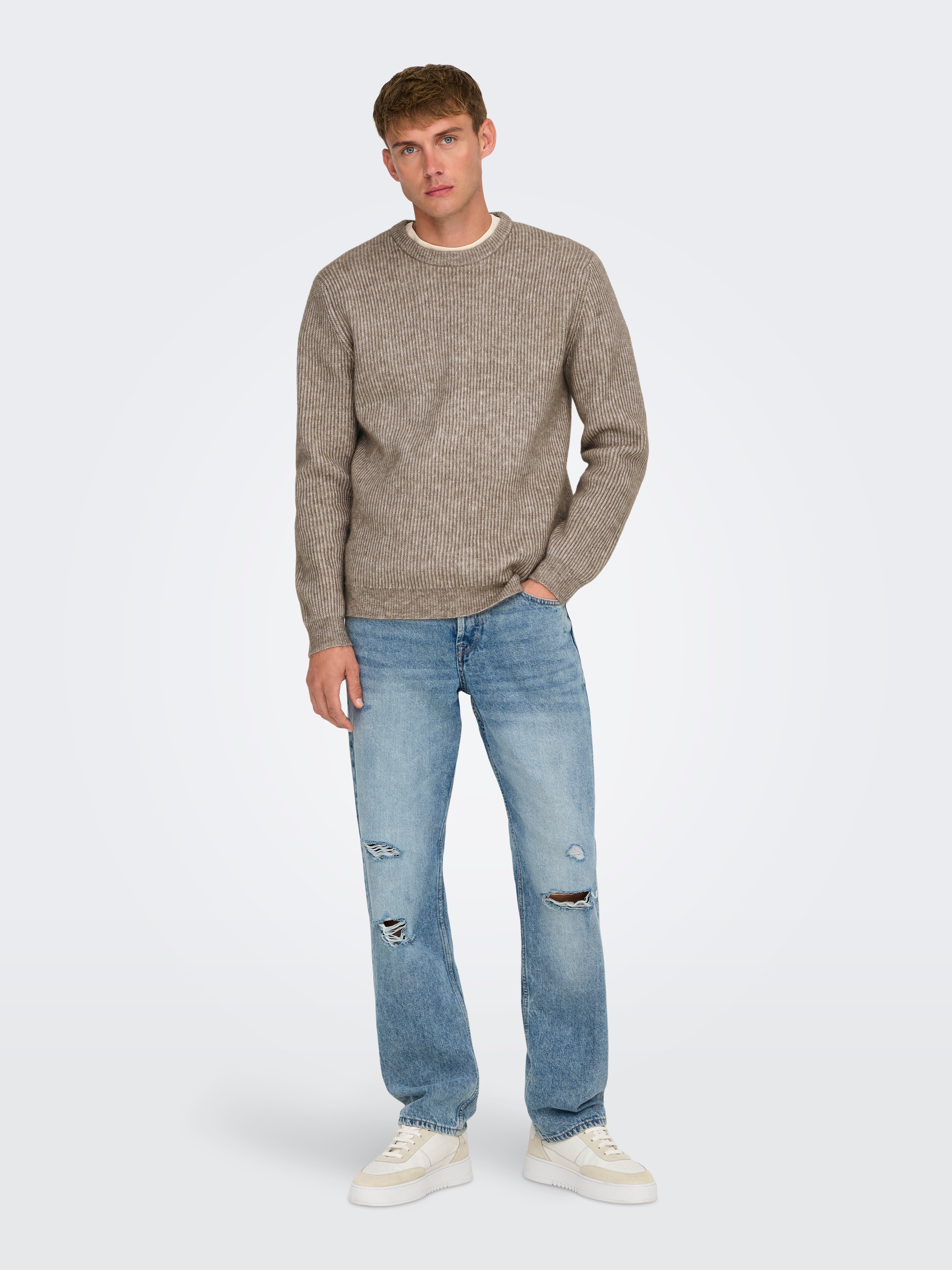 ONSTEGAN Pullover Vintage Khaki