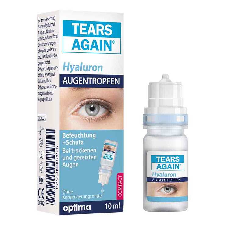 TEARS AGAIN® Hyaluron Augentropfen, 10 ml