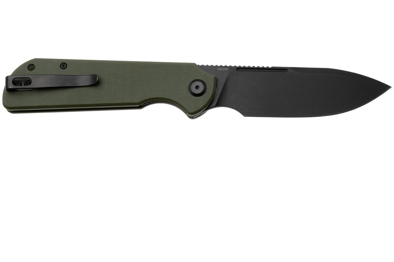 Eutektik Binary BIN-OGBW-R Blackwashed 14C28N, OD Green G10, zakmes