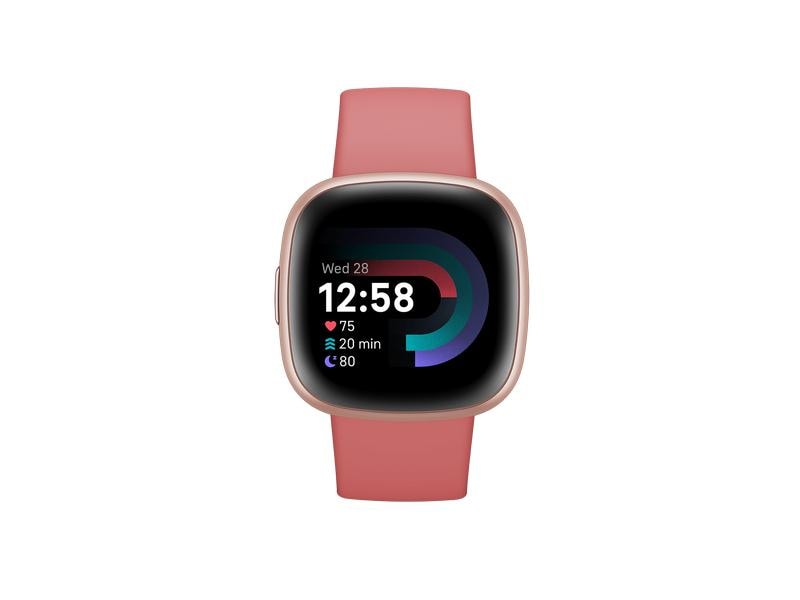 Fitbit GPS-Sportuhr Versa 4 Smartwatch Pink/Rosa GPS-Sportuhr