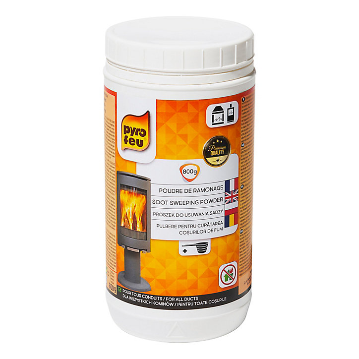 Poudre de ramonage compatible tous poêle à bois Pyrofeu 800 gr