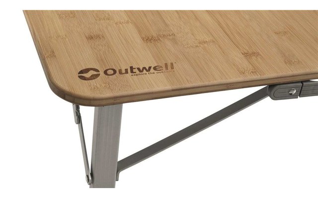Outwell Custer Campingtisch mit Bambustischplatte
