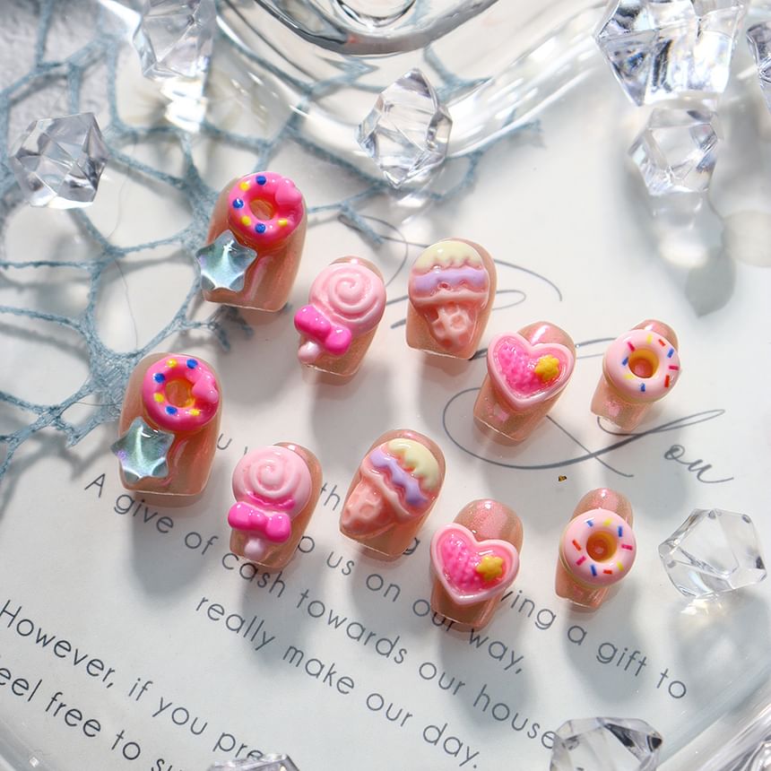 gracienorm - Dessert Squoval Press On Nail