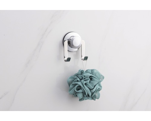 form&style dubbele zuighaak, verchroomd