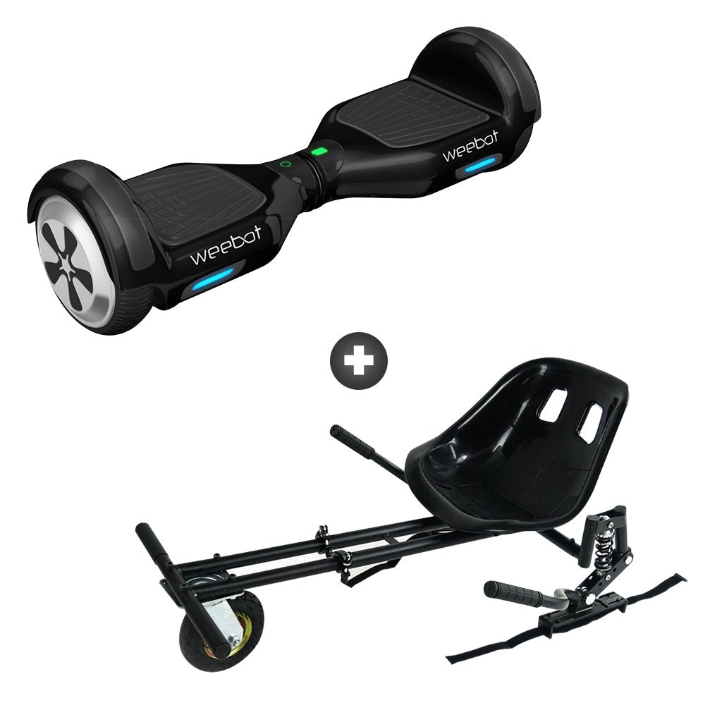 Pack Hoverkart + Hoverboard Classic Noir - 6,5 Pouces