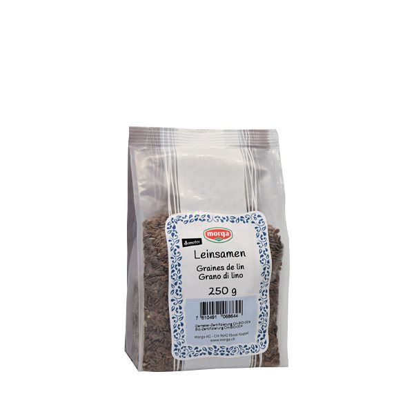 MORGA Leinsamen<br>250 g, Beutel, Bio Demeter