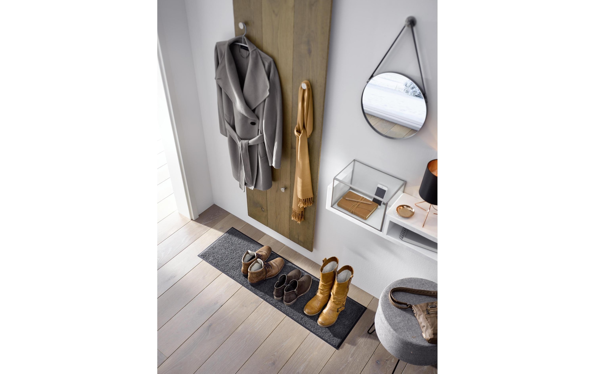 wash+dry by Kleen-Tex Fussmatte »Schuhgrösse Fussmatte, Beige« quadratisch