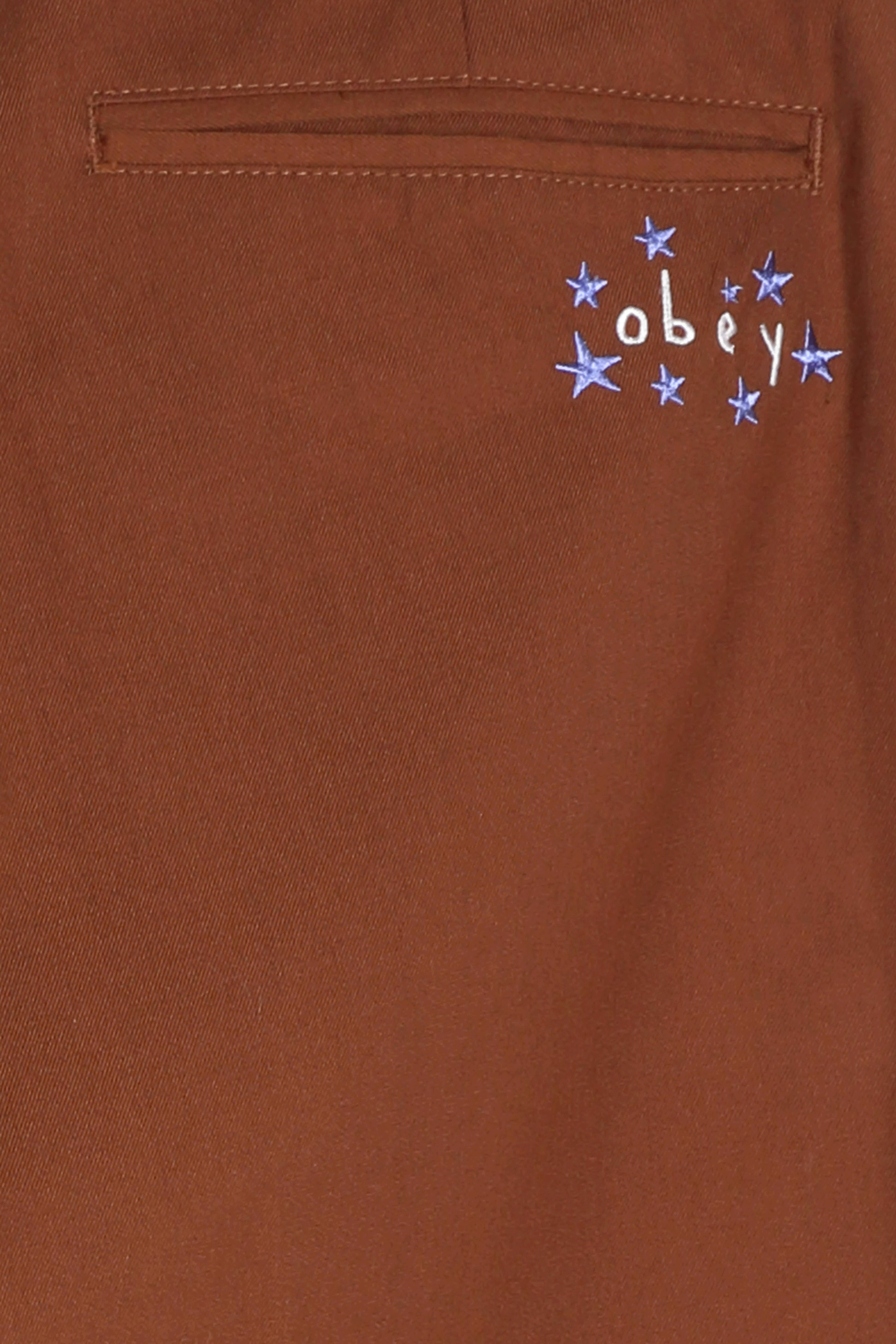 OBEY Pantalon Marron
