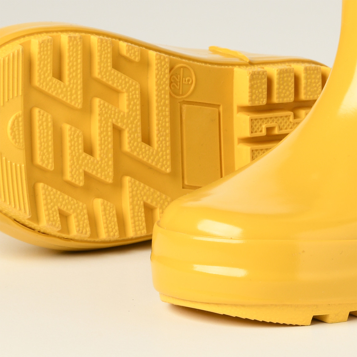 Topolino Kinder Gummistiefel mit Reflektoren gelb