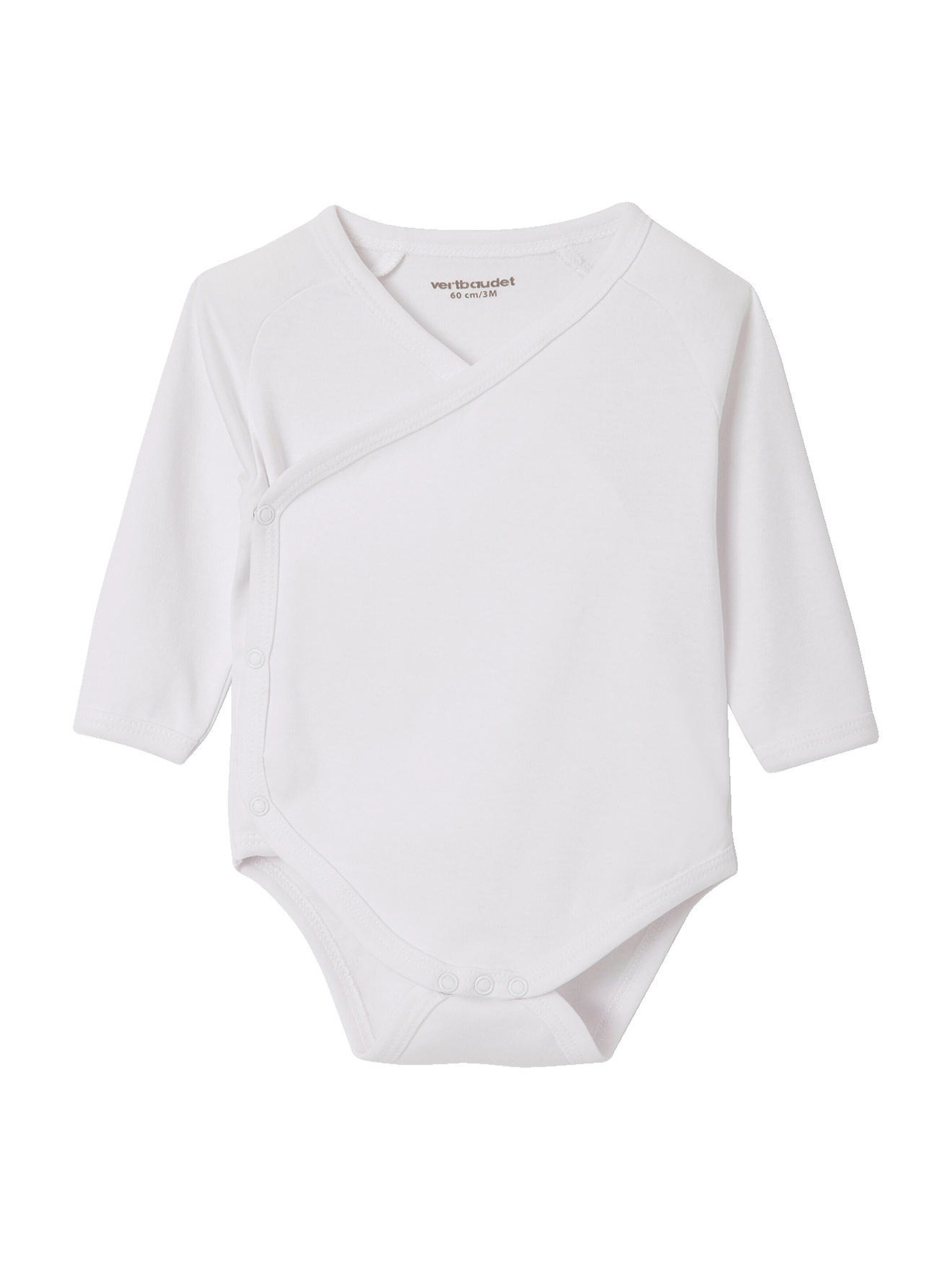 Vertbaudet 5er-Pack Baby Wickelbodys, lange Ärmel pudrig rosa