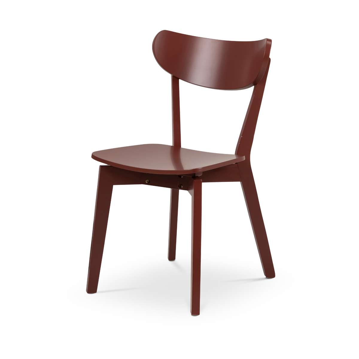 Houten eetkamerstoel Jade Terracotta rood