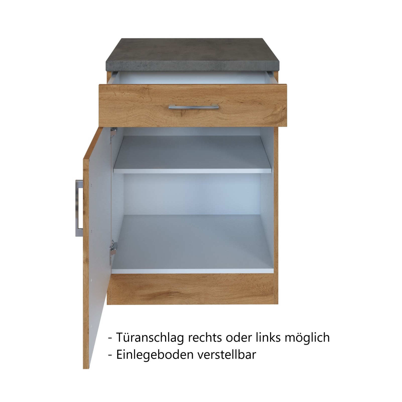 Anrichte SORRENTO - Wotan Eiche - 50 cm breit