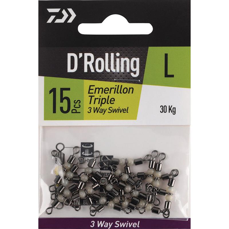 Emerillon Daiwa Baril Triple Phospho 3-Way Swivel