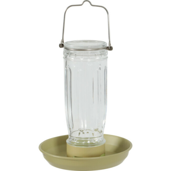 Mangeoire en verre pour oiseaux de la nature Zolux