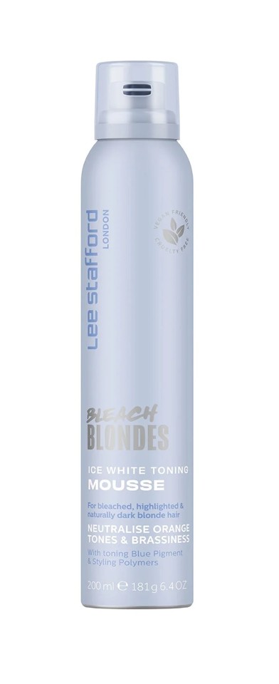 Lee Stafford - Bleach Blondes Ice White Toning Mousse 200 ml - Hårmousse