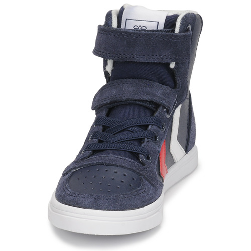 hummel - SLIMMER STADIL LEATHER HIGH JR - Bleu