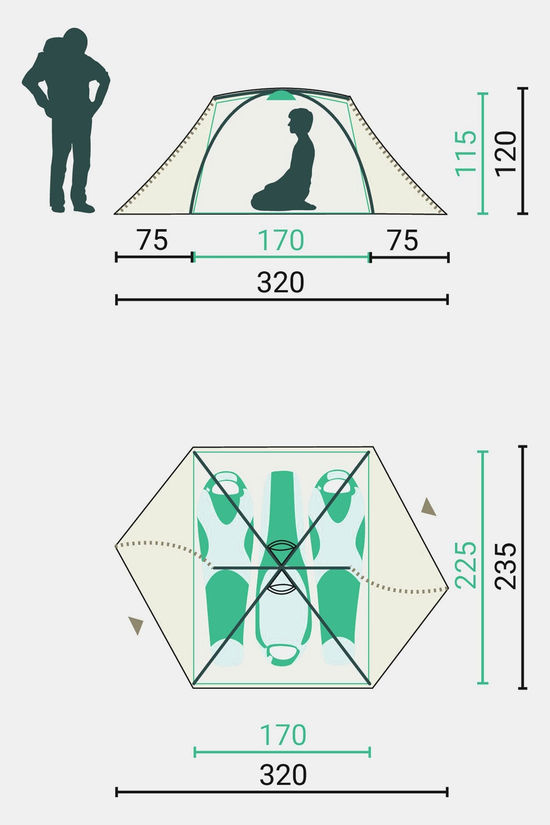 Jack Wolfskin Jack Wolfskin Sky Dome III Tent