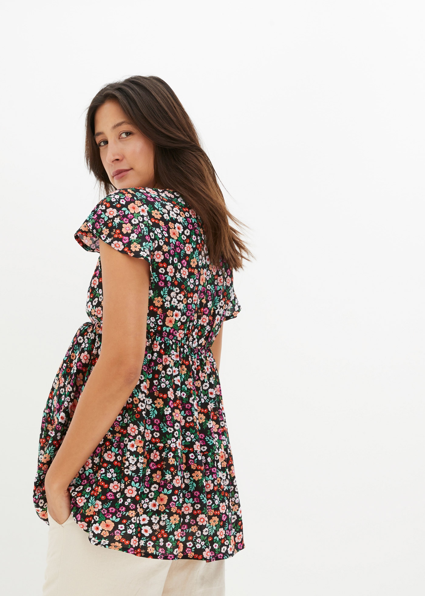 bonprix Umstandstunika »Umstands- und Stillbluse aus Viskose«, Umstands- und Stillbluse aus Viskose