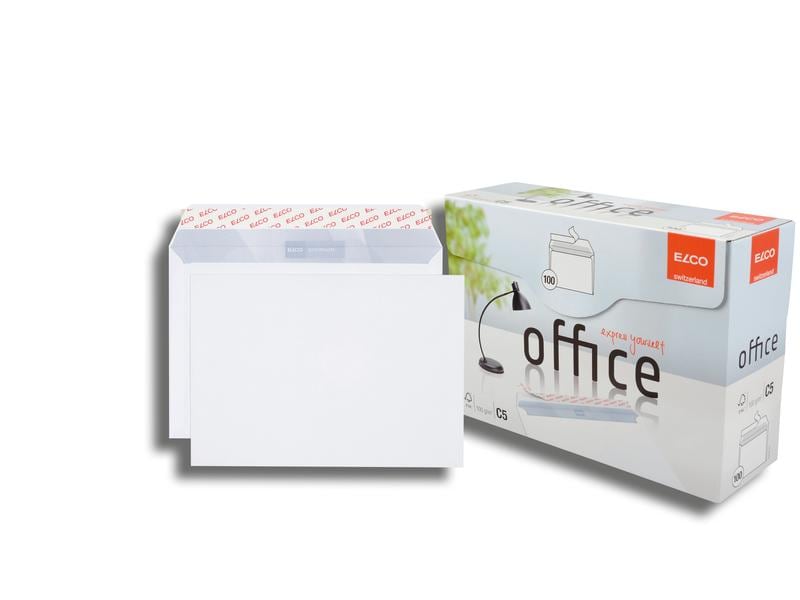 ELCO Couvert Office Box C5 ohne Fenster, 100 Stück Kuvert C5 in praktischer Box