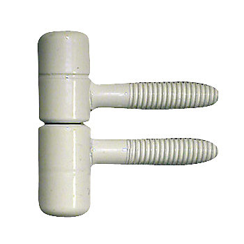 Lot de 2 fiches à visser blanc 13 x 35 mm