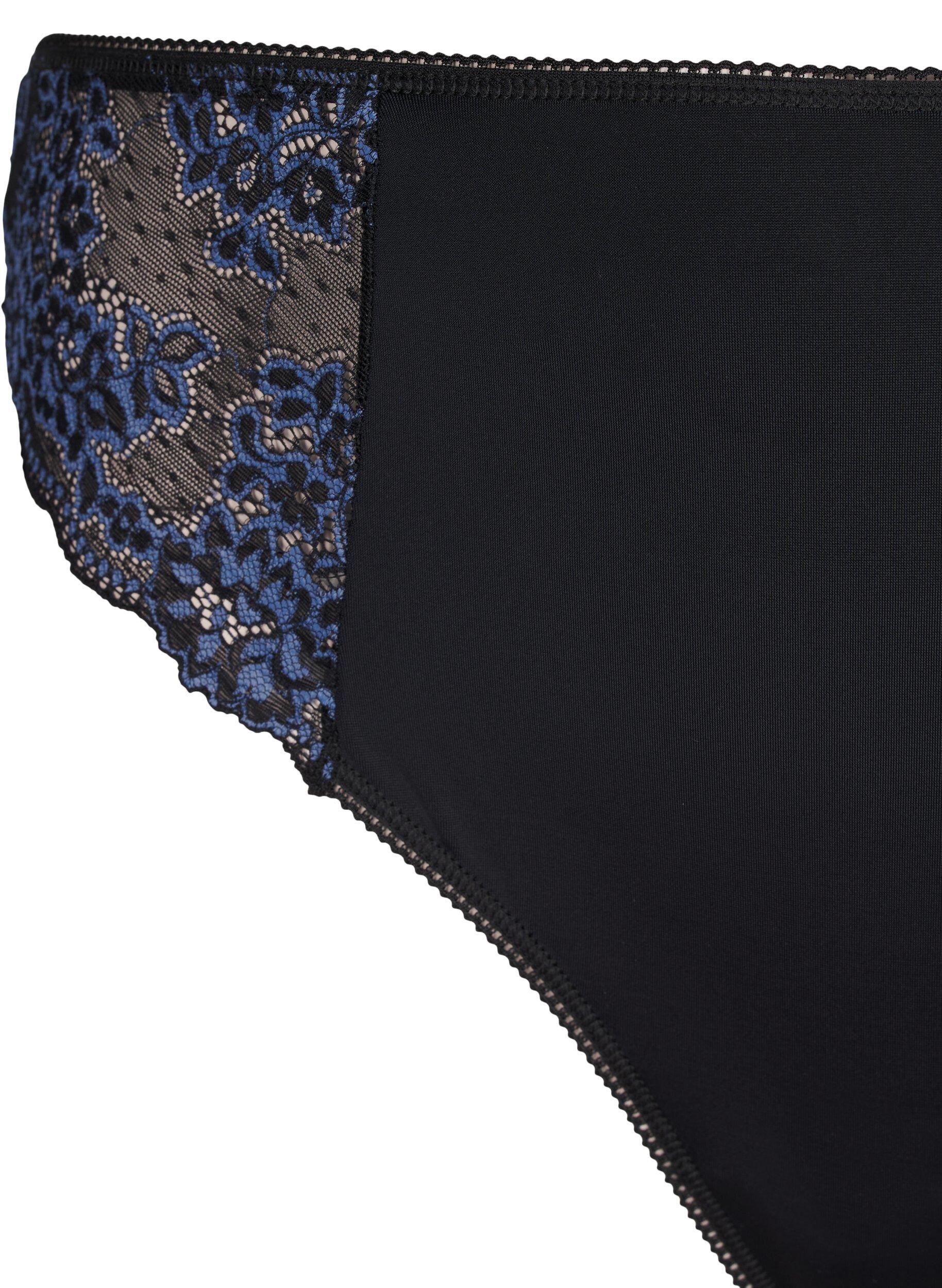 G-streng i microfiber med blonder