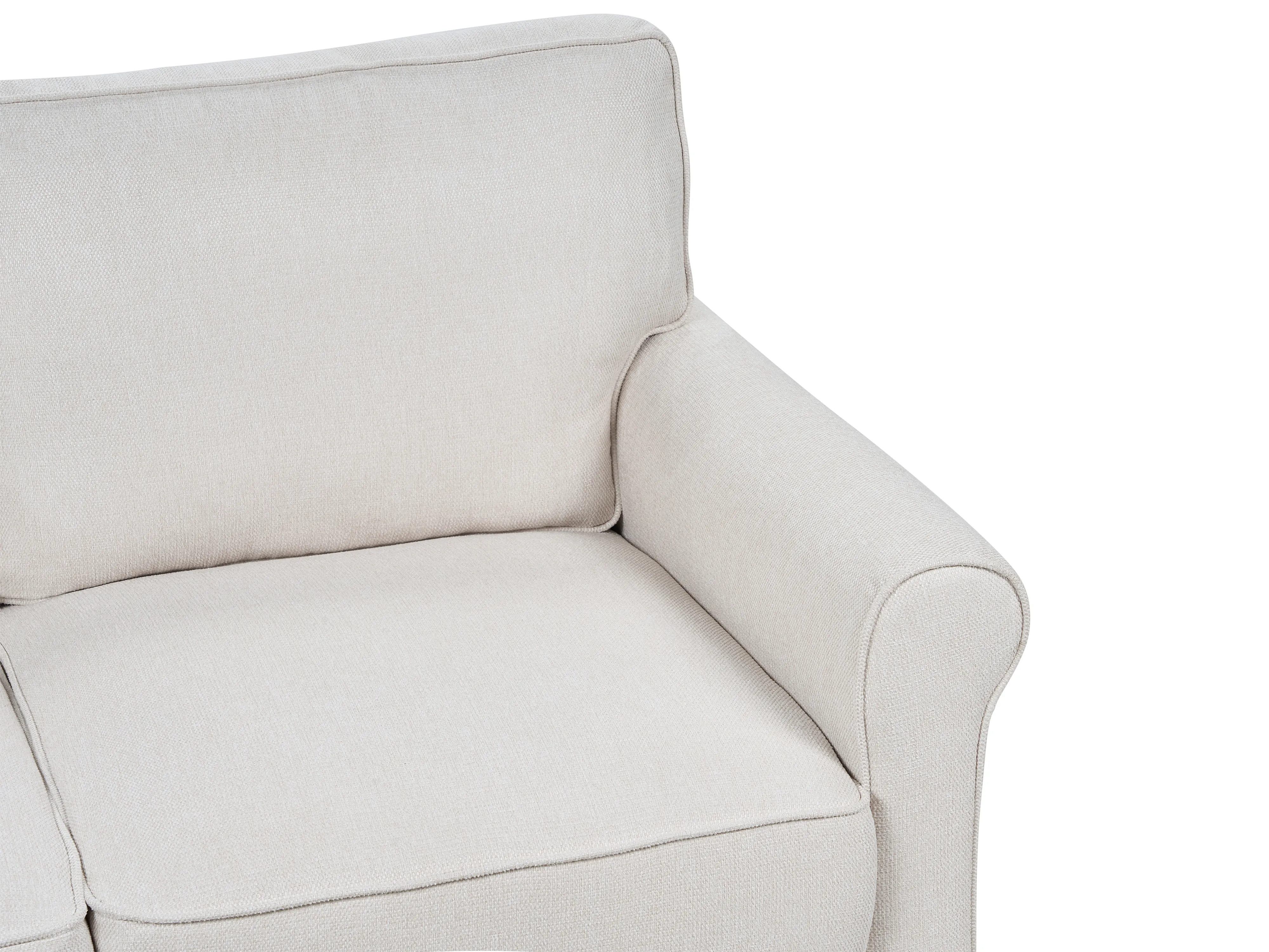 Bank 3-zits RONNEBY Stof Beige
