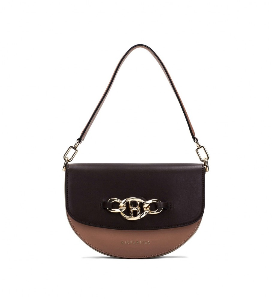 Bolsa Hispanitas Brown Cocoa com Aba