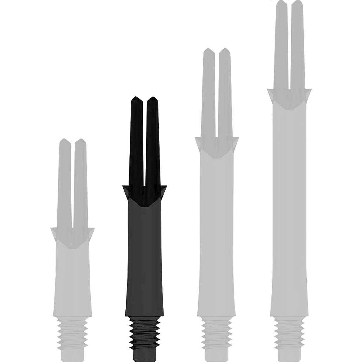 L-Style - L-Shaft Lock Straight - Schwarz Klar