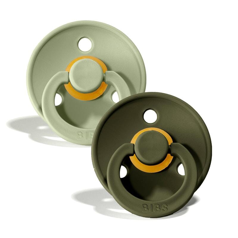 Bibs Colour str 1 (2 pk) Sage & Hunter Green - Rumpetroll
