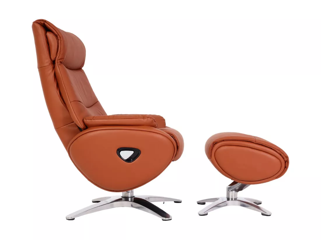 Fauteuil de relaxation avec cuir marron 86 x 77 x 94 cm 04_0006823