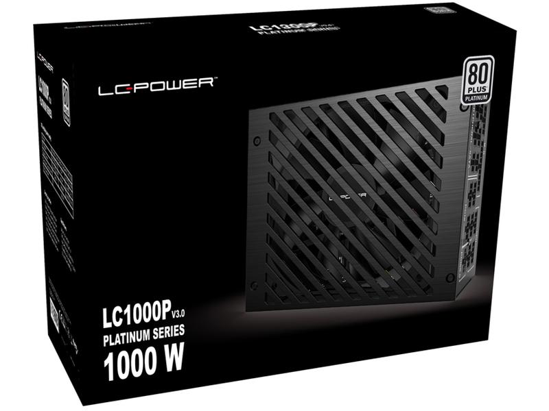 LC-Power Netzteil LC1000P V3.0 1000 W Voll-modulares ATX-Netzteil mit 1000 W