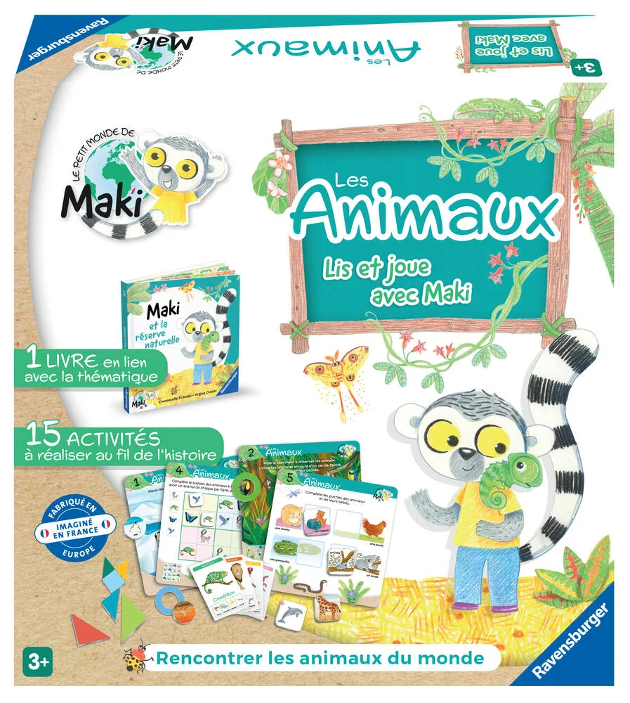 LIS ET JOUE AVEC MAKI - LES ANIMAUX
