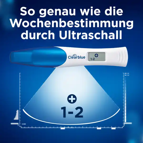 Schwangerschaftstest Anzeige der Wochen Digital