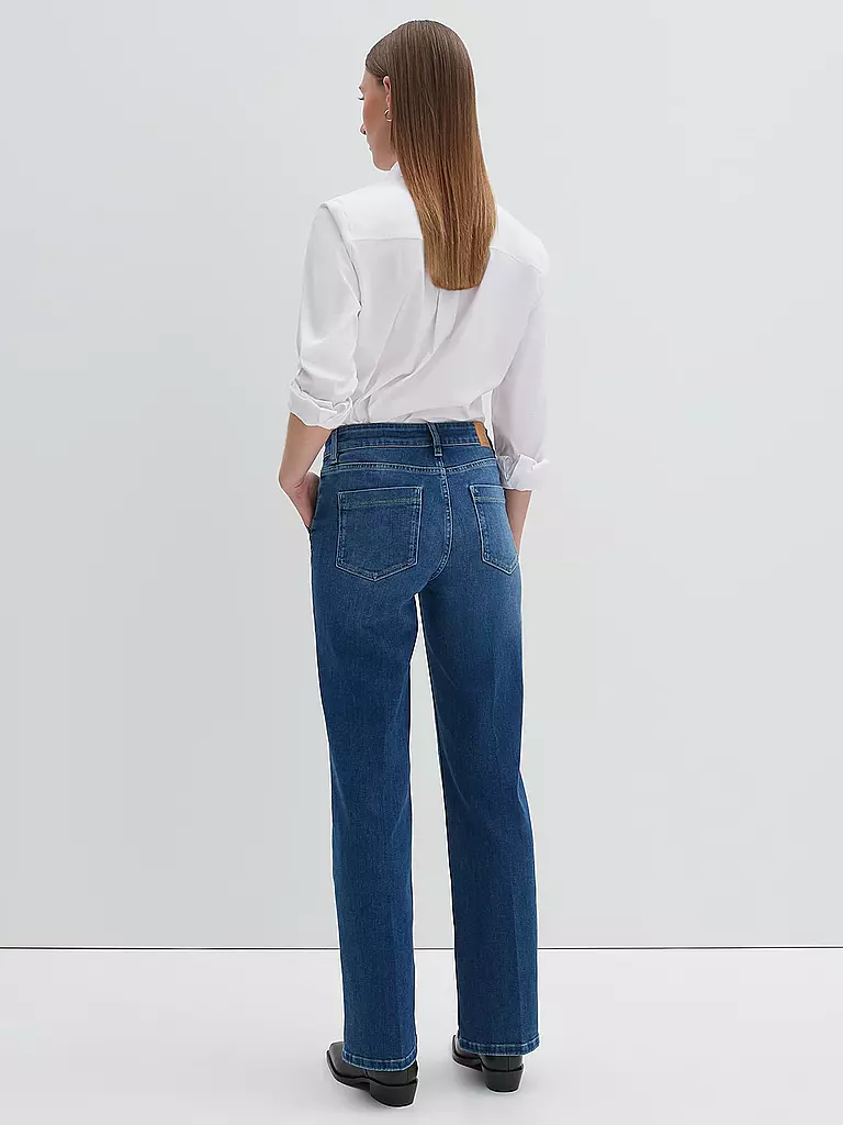 SOMEDAY Jeans Flared Fit CARIE UTILITY dunkelblau