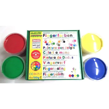 Ökonorm Fingerfarben, 4er-Set