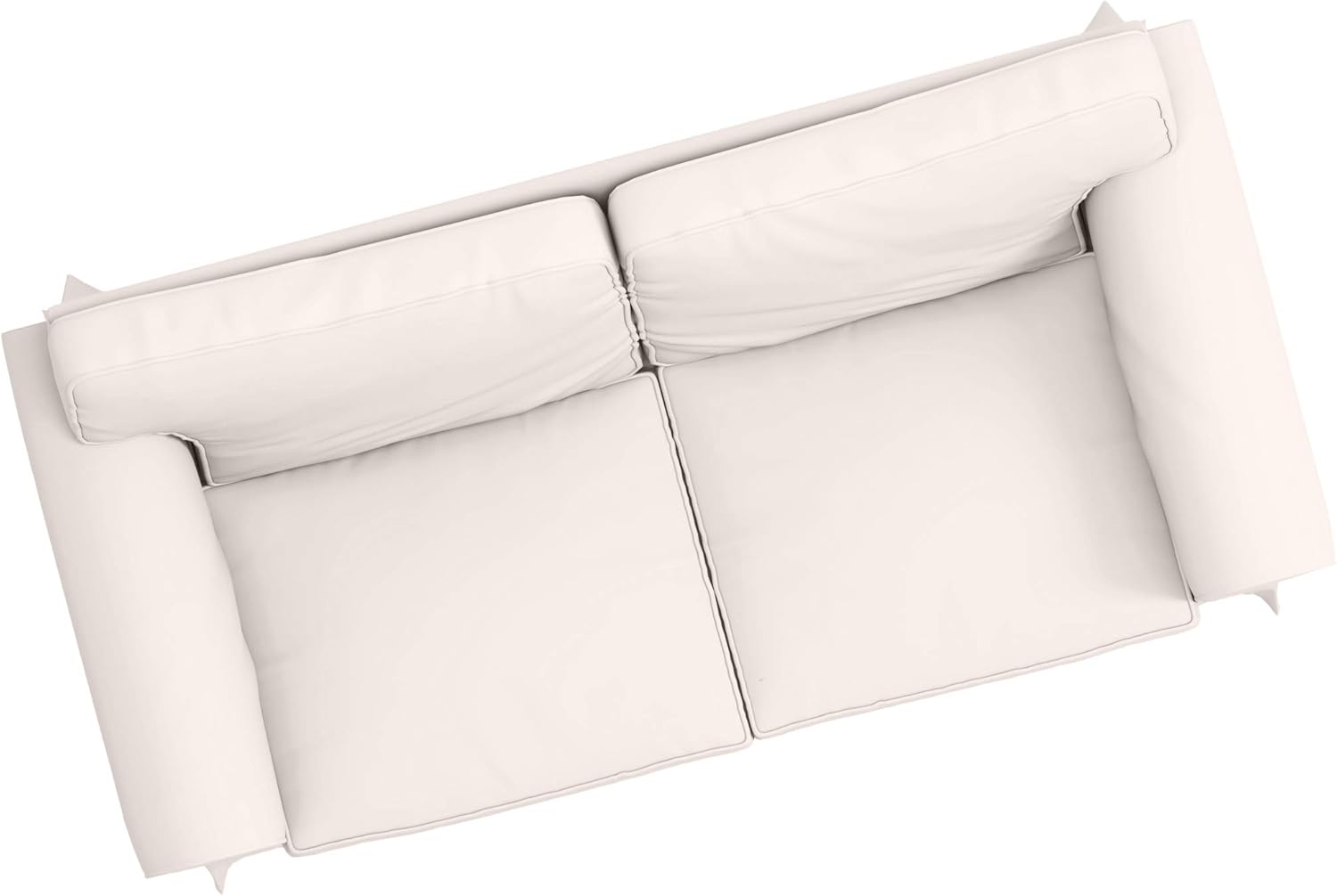 HomeTown Market Strapazierfähiger Sofabezug Ersatz kompatibel für IKEA Ektorp Sofa Cover. Slipcover nur. Sofa Nicht inbegriffen. (Polyester, Loveseat, Beige)