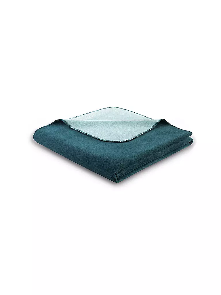 BIEDERLACK Wohndecke 150/200cm WINTER OCEAN Azul-Alpina petrol