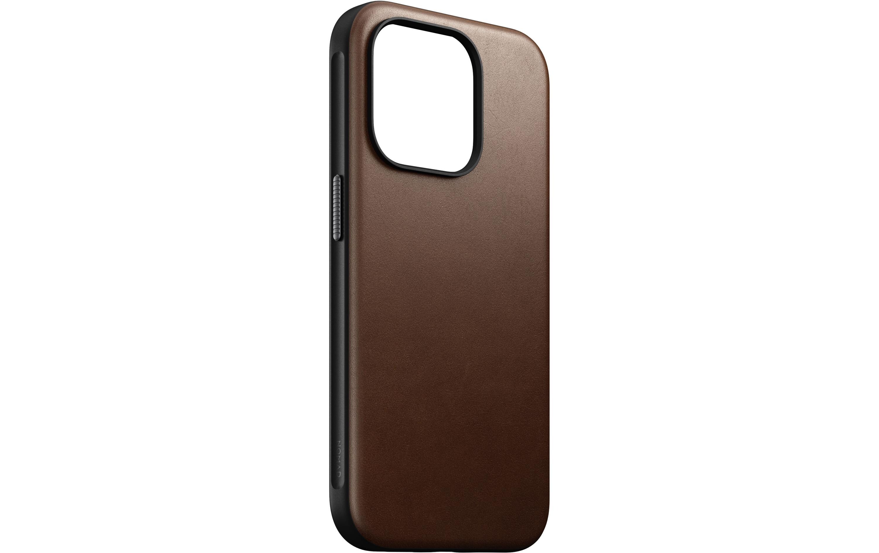 Back Cover Modern Leather iPhone 15 Pro BraunModerne Schutzhülle aus Leder für das Apple iPhone 15 Pro
