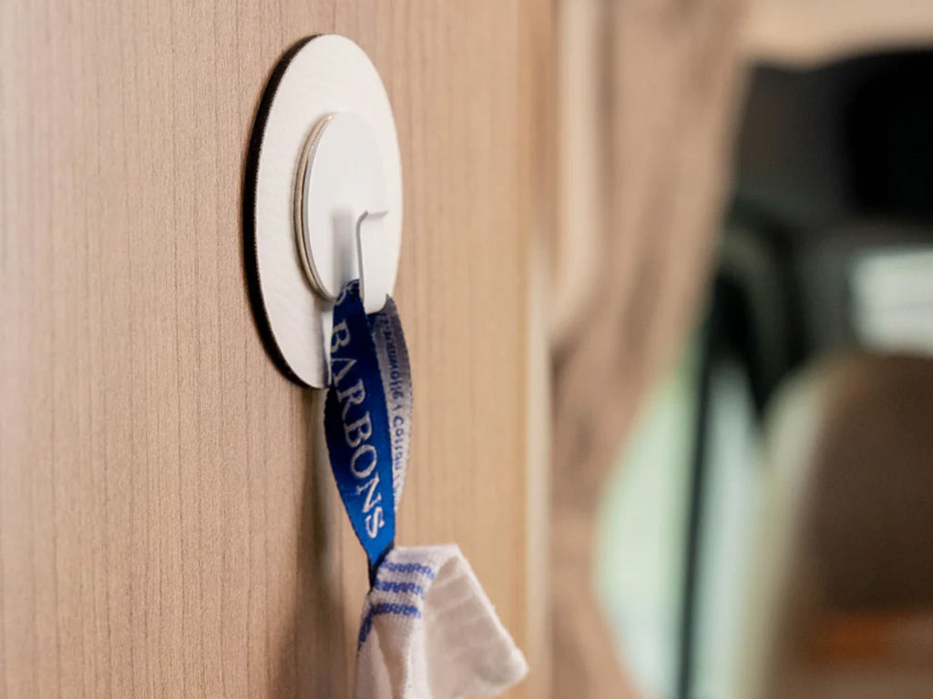 Silwy Clever magnetische haak met onderlegger - White