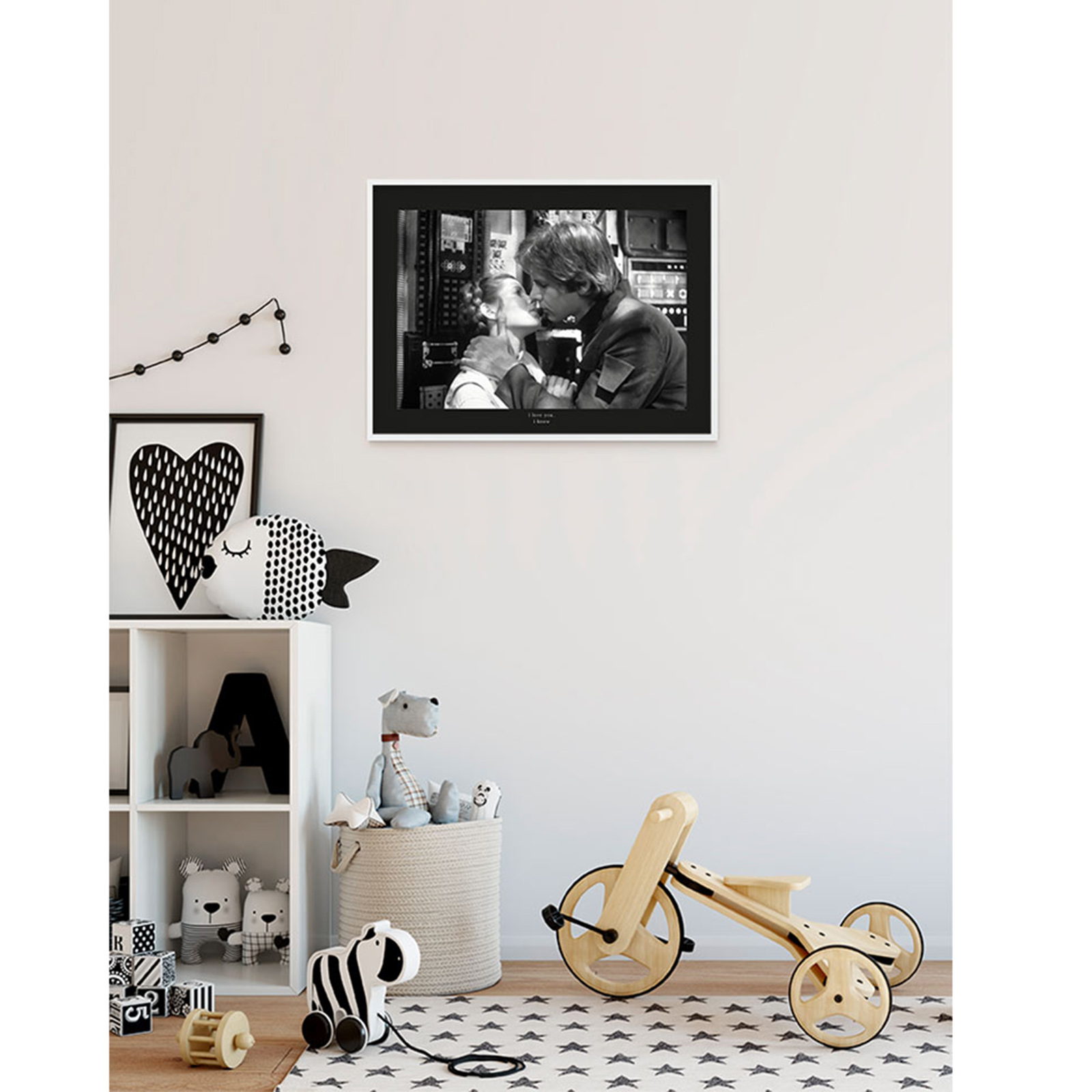 Wandbild STAR WARS CLASSIC LEIA HAN - bunt - 70x50 cm