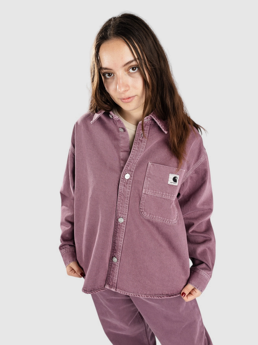 Carhartt WIP Georgia Jac Jacket dusty fuchsia stone dyed