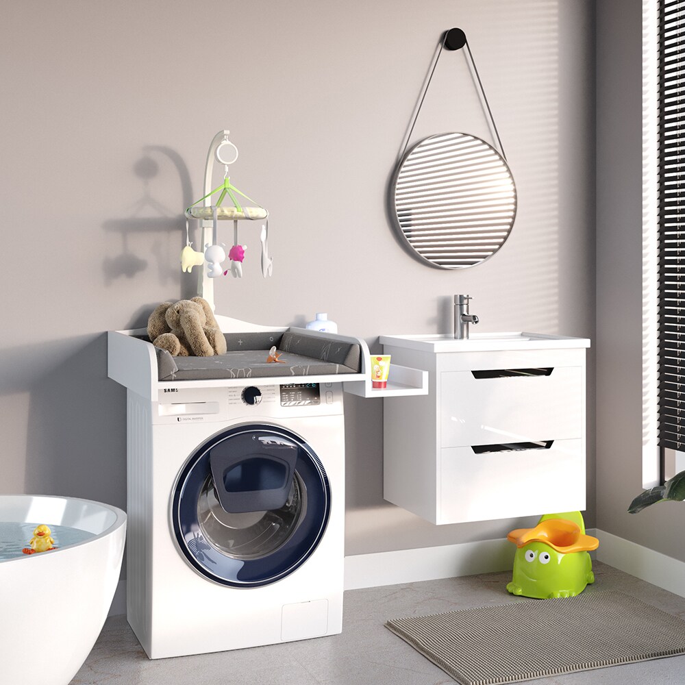 Vicco Wickelaufsatz Wickelauflage mit Ablage Wickeltischaufsatz Waschmaschine